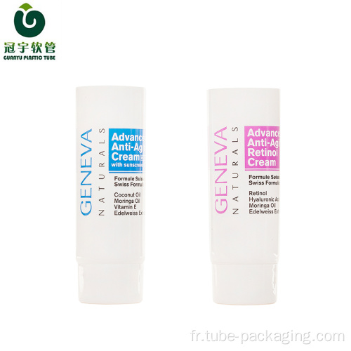 Tube plastique 30ml pour emballage de crème pour les mains